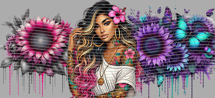 16oz Sunflower Girl-SU-388